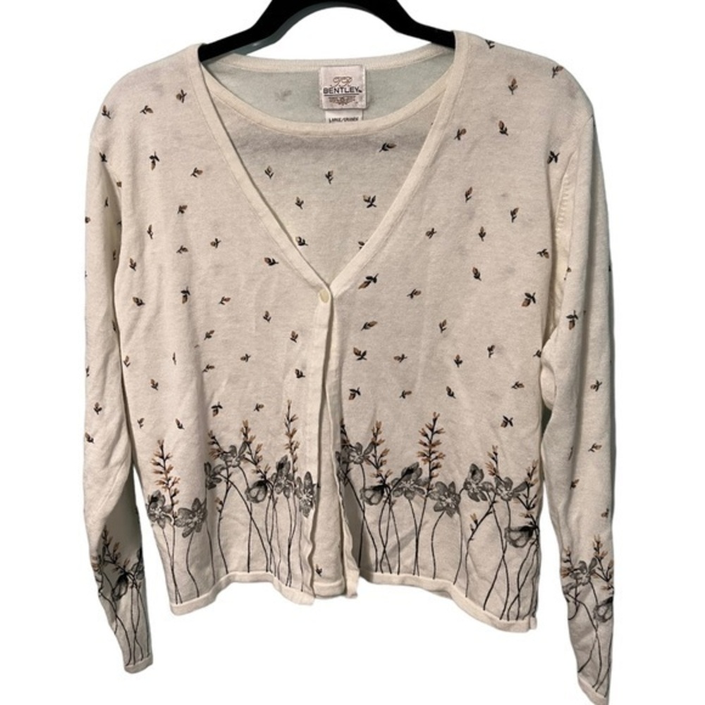TR Bentey cardigan Button Down Sweater Long Sleeve Size Large